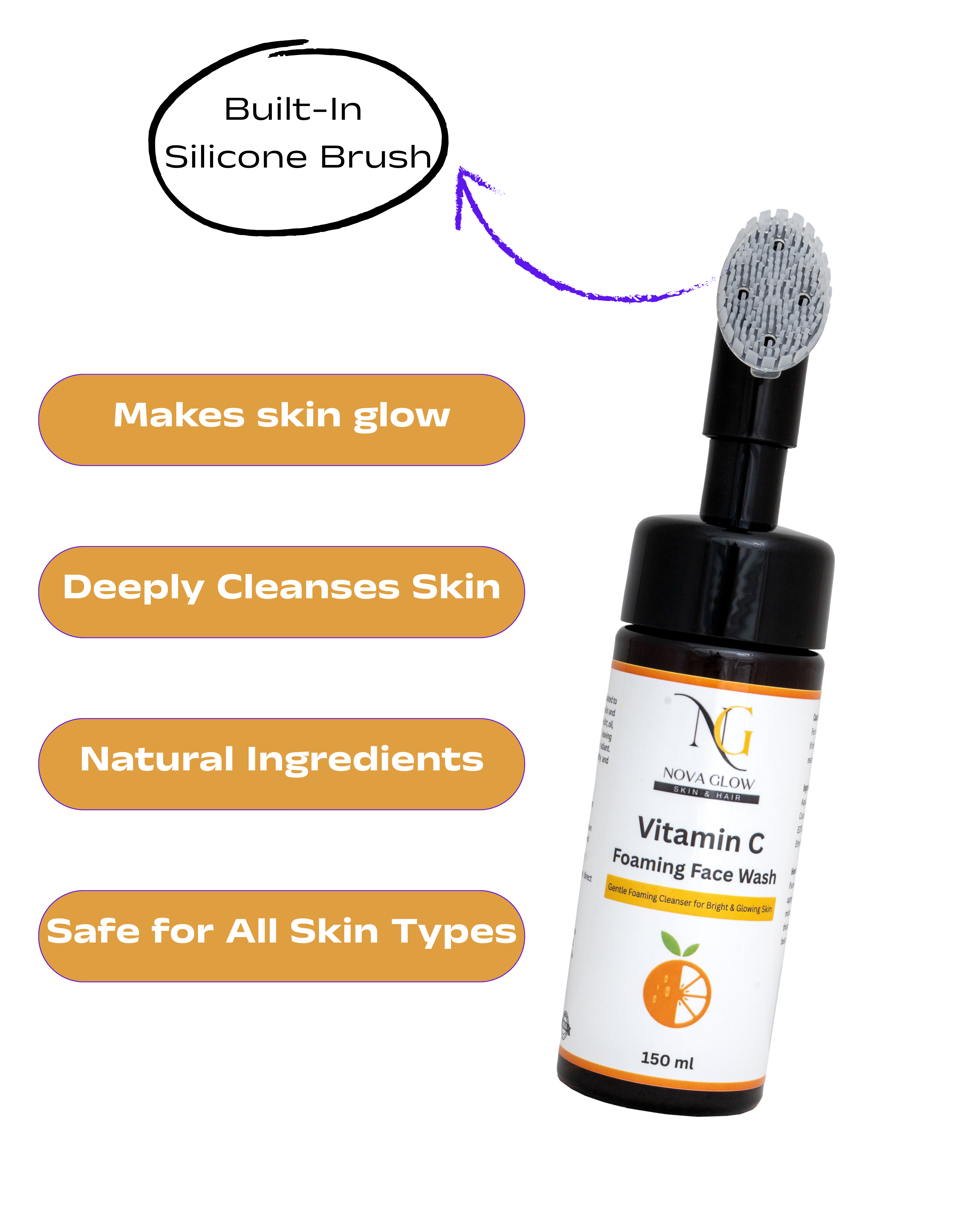 Vitamin C Foaming Face wash 150ml